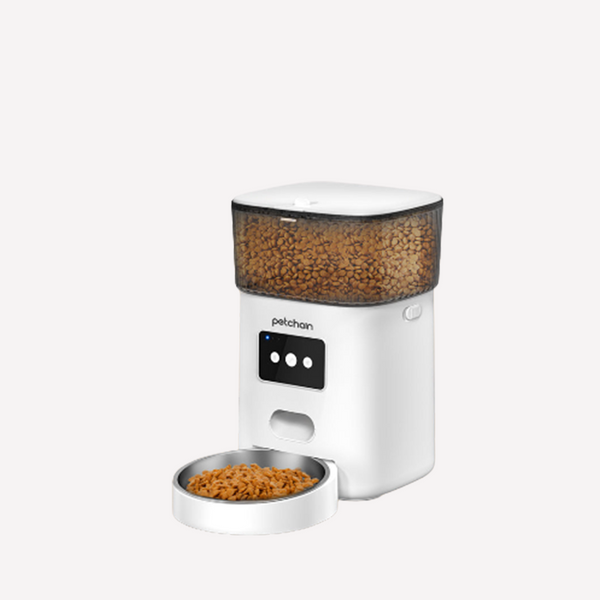 Petchain Automatic Cat Feeder,4L WiFi Pet Food Dispenser